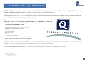 Implantación Q de Calidad Turística